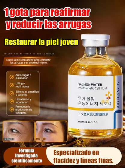 Serum Antiarrugas hidratante e iluminador con infusión de salmón