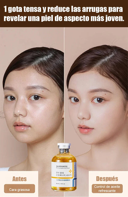 Serum Antiarrugas hidratante e iluminador con infusión de salmón